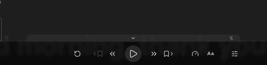 Teleprompter control bar