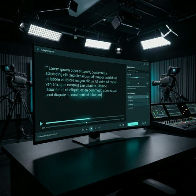 EasyPrompter teleprompter interface
