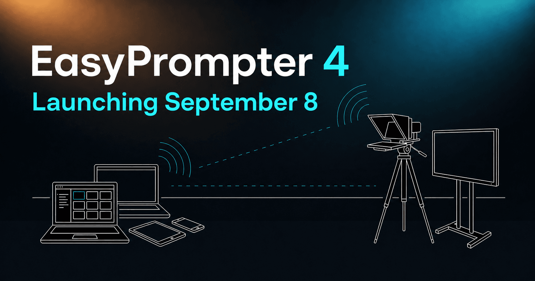 EasyPrompter 4 launching September 8 with connected prompting devices