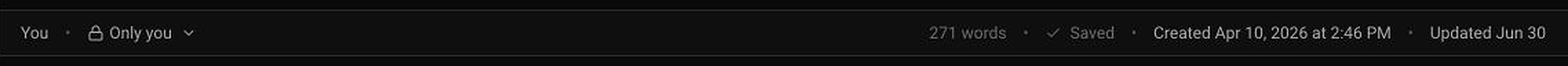 Script editor status bar